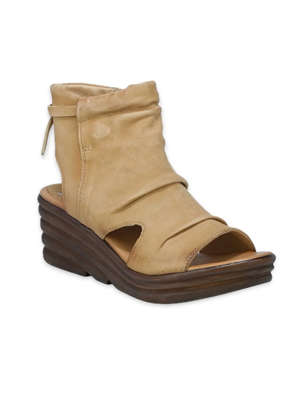 Miz Mooz Anna Leather Wedge Bootie